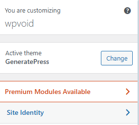 site icon for wordpress in site identity